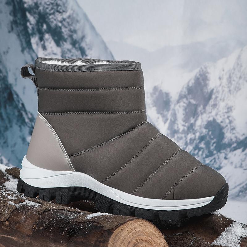 Новые зимние водонепроницаемые уличные ботинки на платформе из утолщенного хлопка, элегантные ботинки и ботильоны для женщин, модная повседневная обувь 2024 года