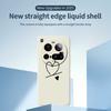 For Xiaomi 15 Ultra Case Black Love Pattern Printing Straight Edge TPU Phone Back Cover