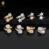 High Quality Iced Out Jewelry Adjustable Ring Moissanite Hip Hop Ring Different Styles 925 Sterling Silver Men Diamond Ring