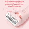 Women Electric Shaver Double Heads USB Rechargeable Waterproof Portable Face Body Bikini Area Arm Leg Hair Removal Epilator Razor Trimmer
