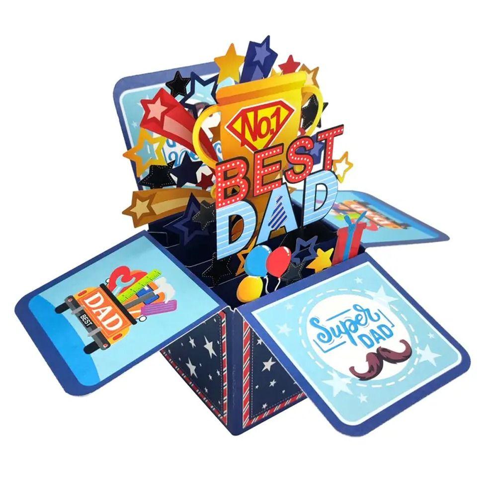 Wishing 3D Pop Up Birthday Greeting Card Colorful Flower Butterfly Mother's Day Cards Birthday