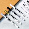 1 Pc 0.7mm Waterproof Paint Markers Automotive Metal Wood Writing Fabric DIY Paint Oil Based White Black Permanent Paint Markers