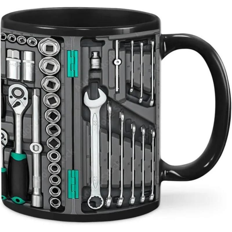 Multi Color Optional Tool Toolbox Ceramic Coffee Mug Coffee Cup Hardware Tool Set Cup Fun Gifts