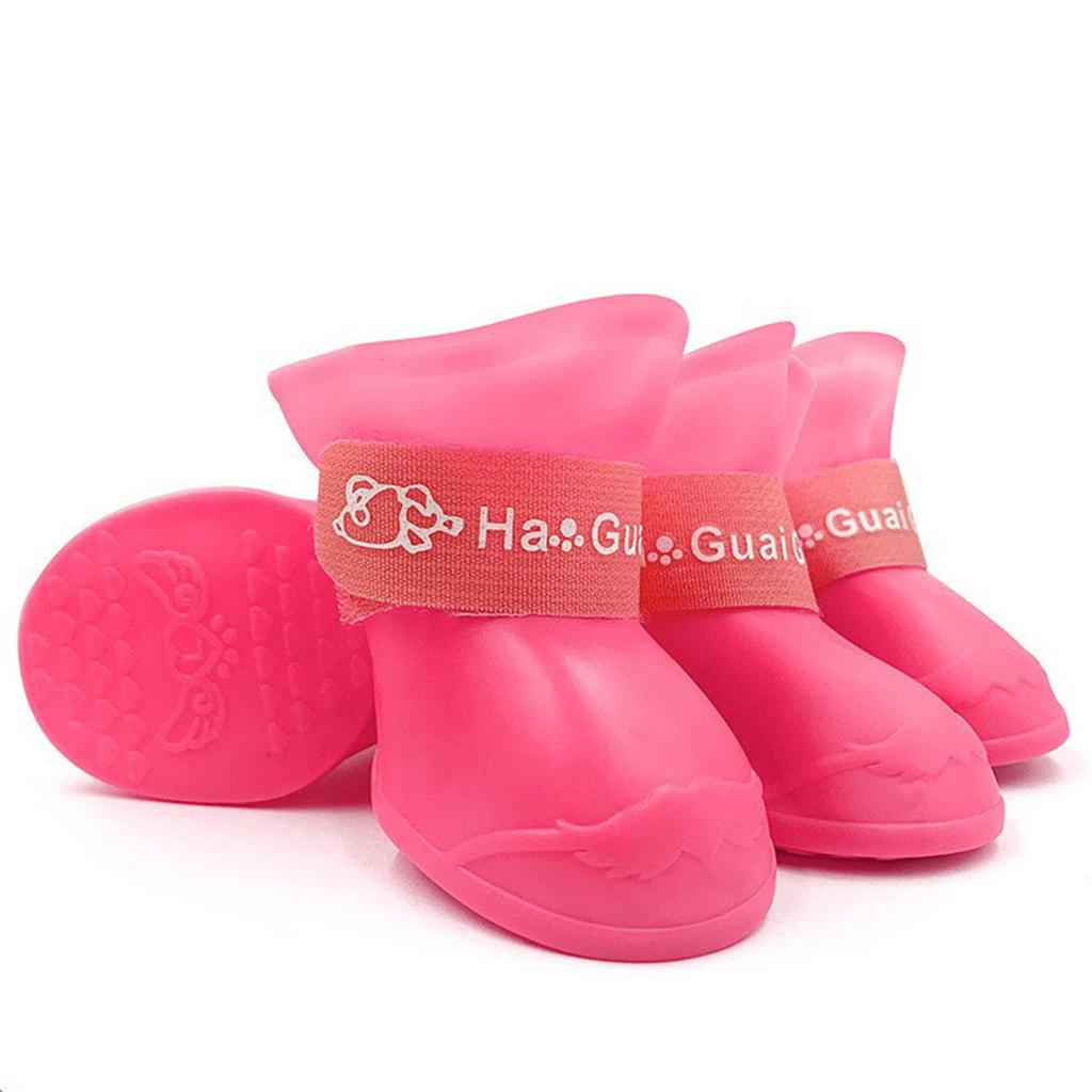 Pet Rain Boots Waterproof Non-Slip Dog Shoes Soft Sole Foot Cover Teddy Walking Shoes Silicone Cat Shoes Supplier ODM Custom