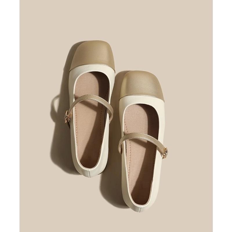 Мода 2025 Осень Новые туфли Мэри Джейн Низкий каблук Женские туфли-лодочки Женские офисные туфли Квадратный носок Обувь для ходьбы Zapatillas Mujer