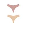 2Pcs/Lot Women Sexy Ice Silk Panties Low-waist No Trace Underwear Thong Female G String Breathable Lingerie Temptation Intimates