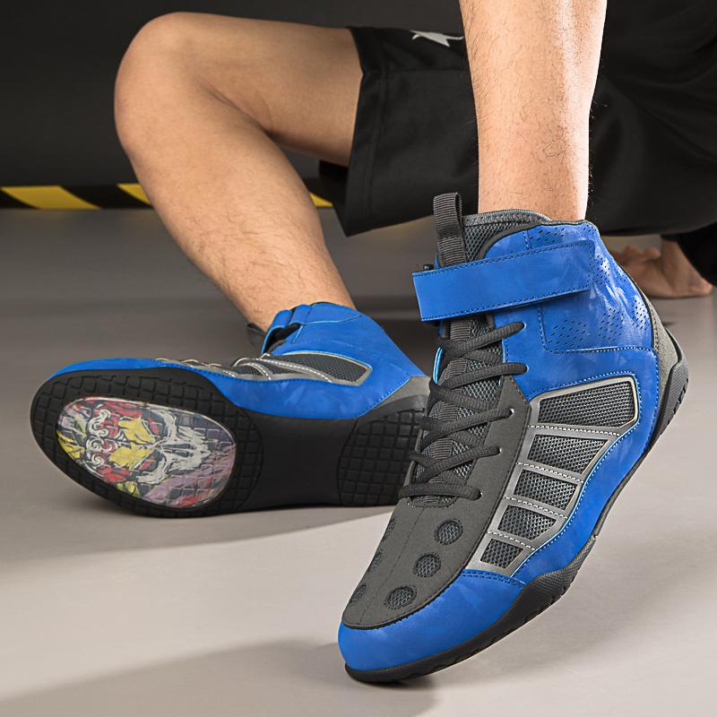 Мужская/женская боксерская борцовская обувь для подростков, легкая противоскользящая обувь для тренировок, боевая обувь, мотоциклетные ботинки
