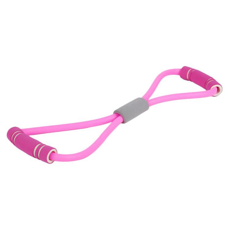 Figure-Eight Resistance Band for Yoga, Pilates, Chest Expansion, Leg Slimming, and Fitness Training.
