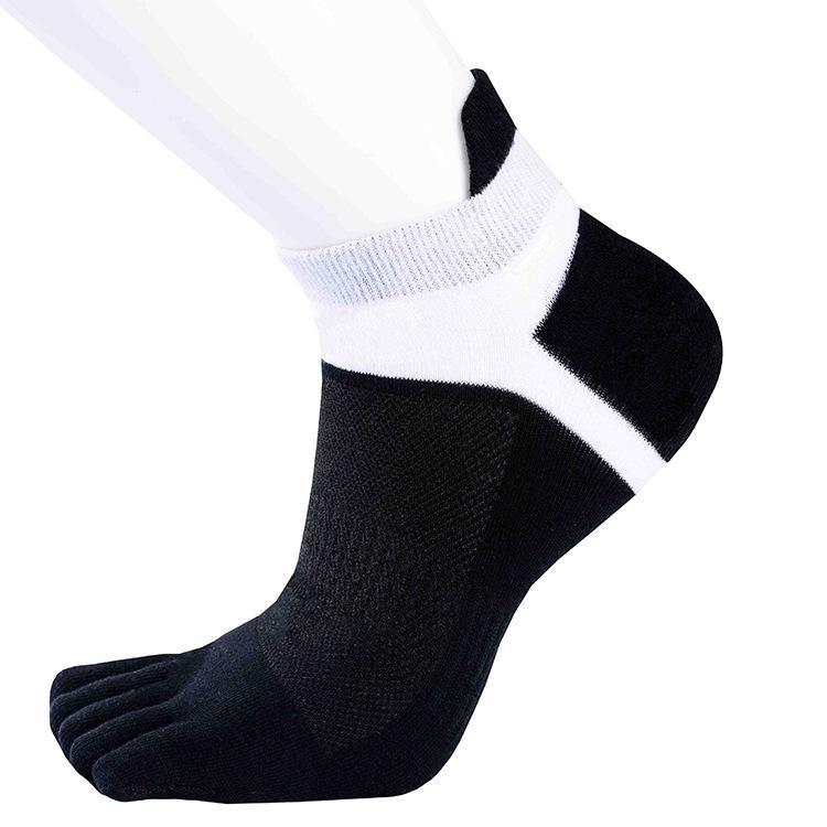 Men's Korean Cotton Split Toe Five-Finger Socks – Breathable, Sweat-Absorbent, Short, and Thin for Summer