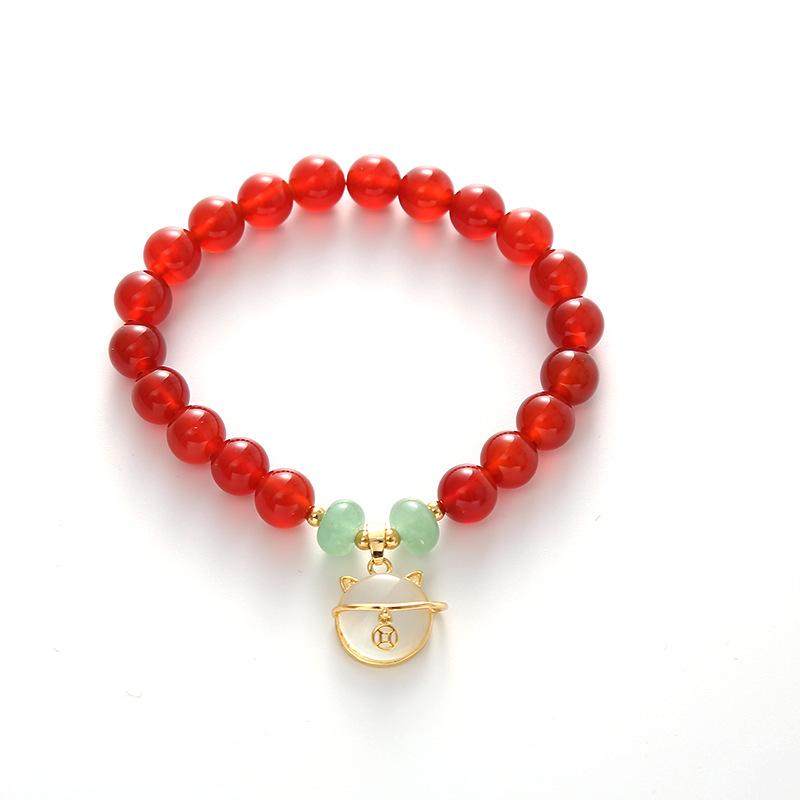 Agate Crystal Bracelet Fashion Women Daily Jewelry Lucky Gift
