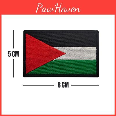 Ближний Восток Трансграничный Палестинский Значок Нарукавная Нашивка Аксессуары Флаг Боксер Вышитая Нашивка на Рюкзак на Липучке В Наличии