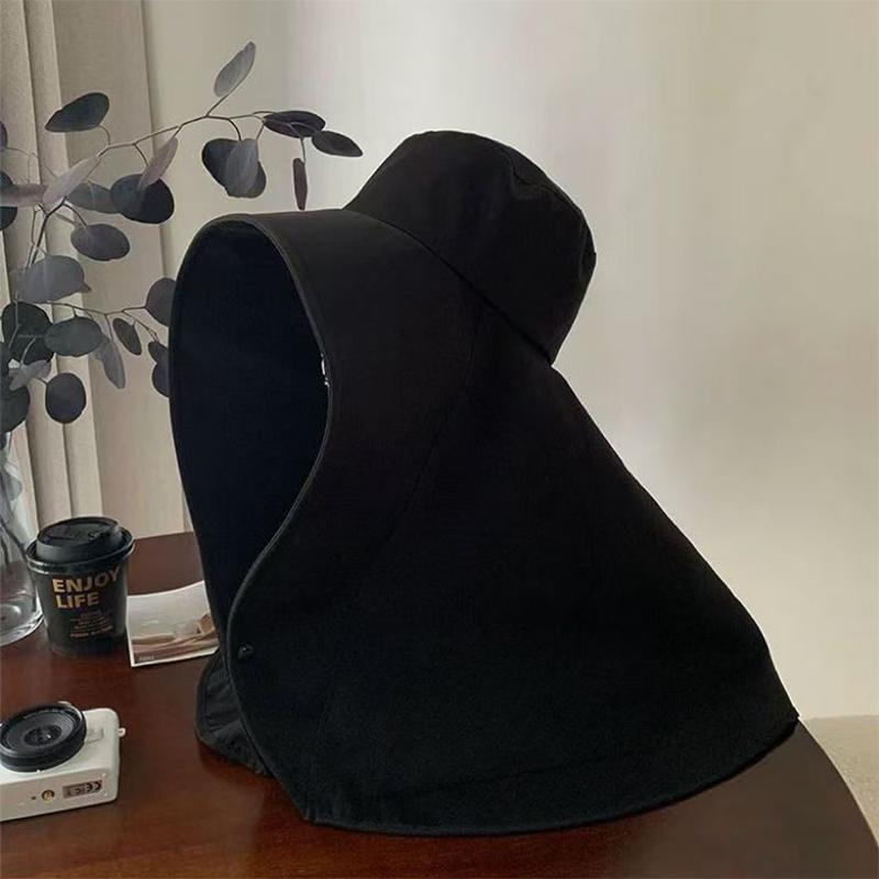 Портативная защитная шаль для шеи, солнцезащитная шляпа, закрывающая лицо, шляпа рыбака с кнопкой-кнопкой, солнцезащитный крем, сюрприз, подарок для девушки