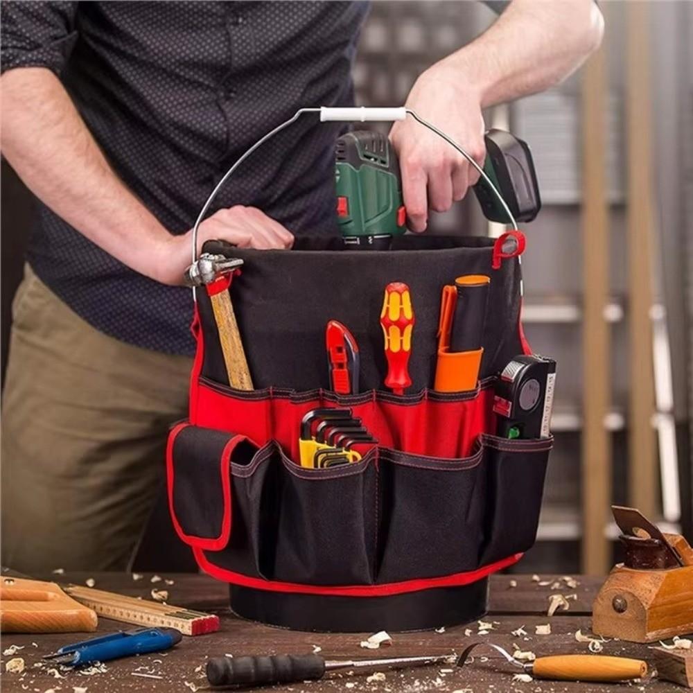 Pocket Organizer Tool Bucket Storage Bag Multi-Purpose Belt Organizer Waist Pouch Garden Repair