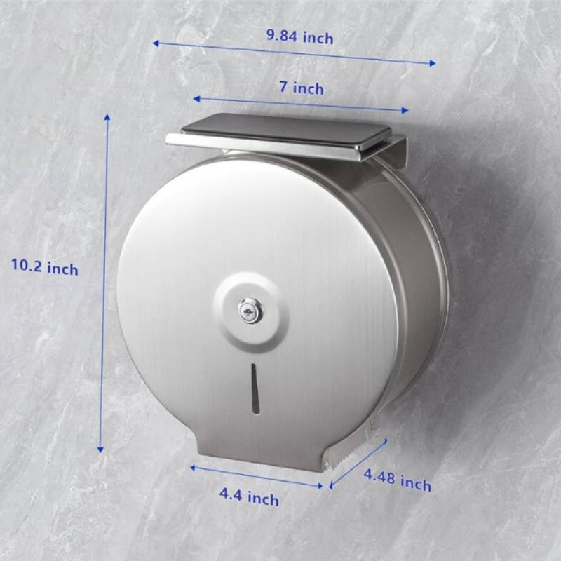 Listed Stainless Steel Bathroom Paper Dispenser Wall Mounted For Restroom