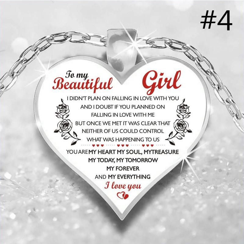 Женская мода в форме сердца подвеска из сплава подарок моей лучшей сестре/хорошему другу/дочери/внучке/жене/сыну Рождественский подарок семейное ожерелье