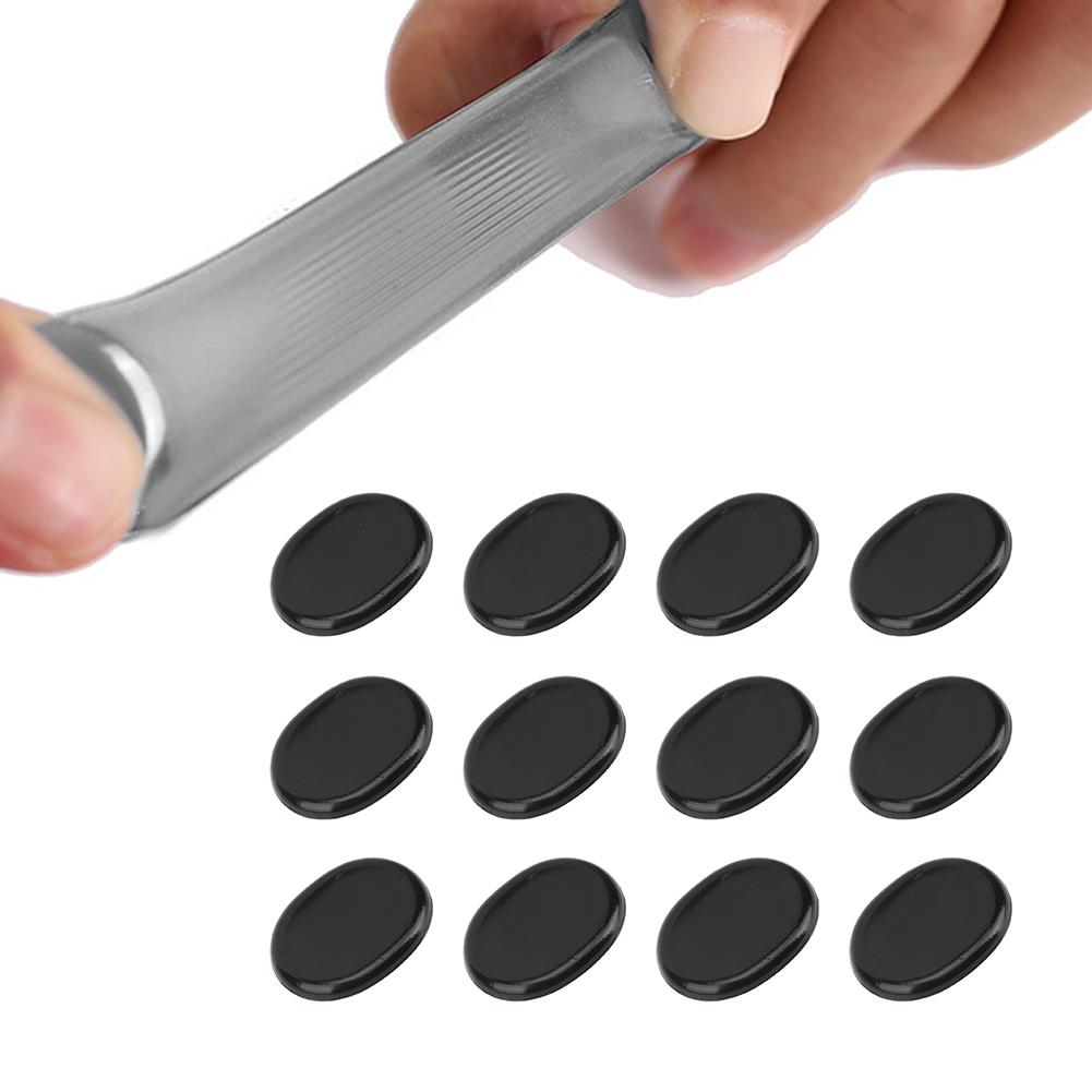 12PCs Drum Damper Silencer Musical Instrument Accessories Silicone Self Adhesive Black