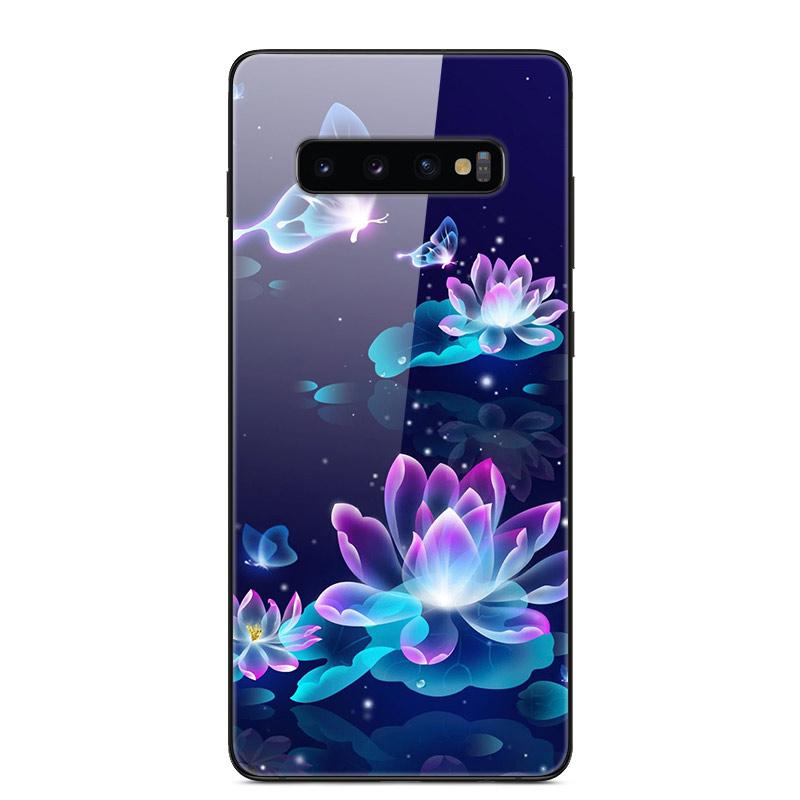 Для Samsung S10 Plus Чехол Закаленное Стекло Жесткая Задняя Крышка Телефона coque Для Samsung Galaxy S10E S 10 5G S10plus бампер чехлы capa