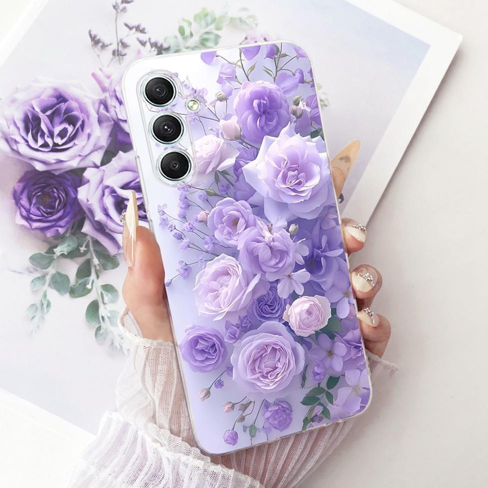 Clear For Samsung A35 5G Case Cute Cat Fashion Butterfly Funny Painted Cover For Samsung Galaxy A35 5G SM-A356E SM-A356B Casing
