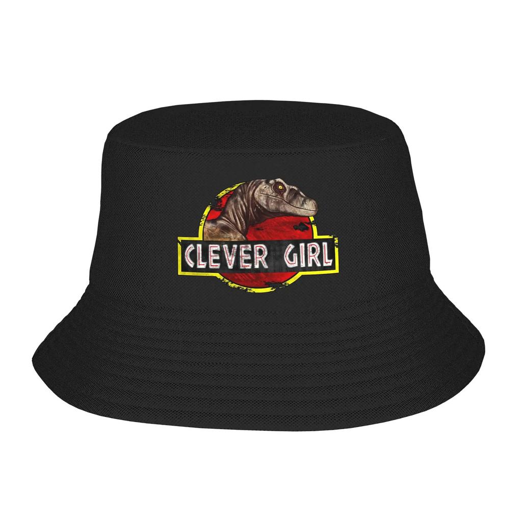 Hot Summer Headwear Jurassic Park Clever Girl Bucket Hats Trendy Unisex  Sun   Panamka UV Protection Fishing  Outdoor