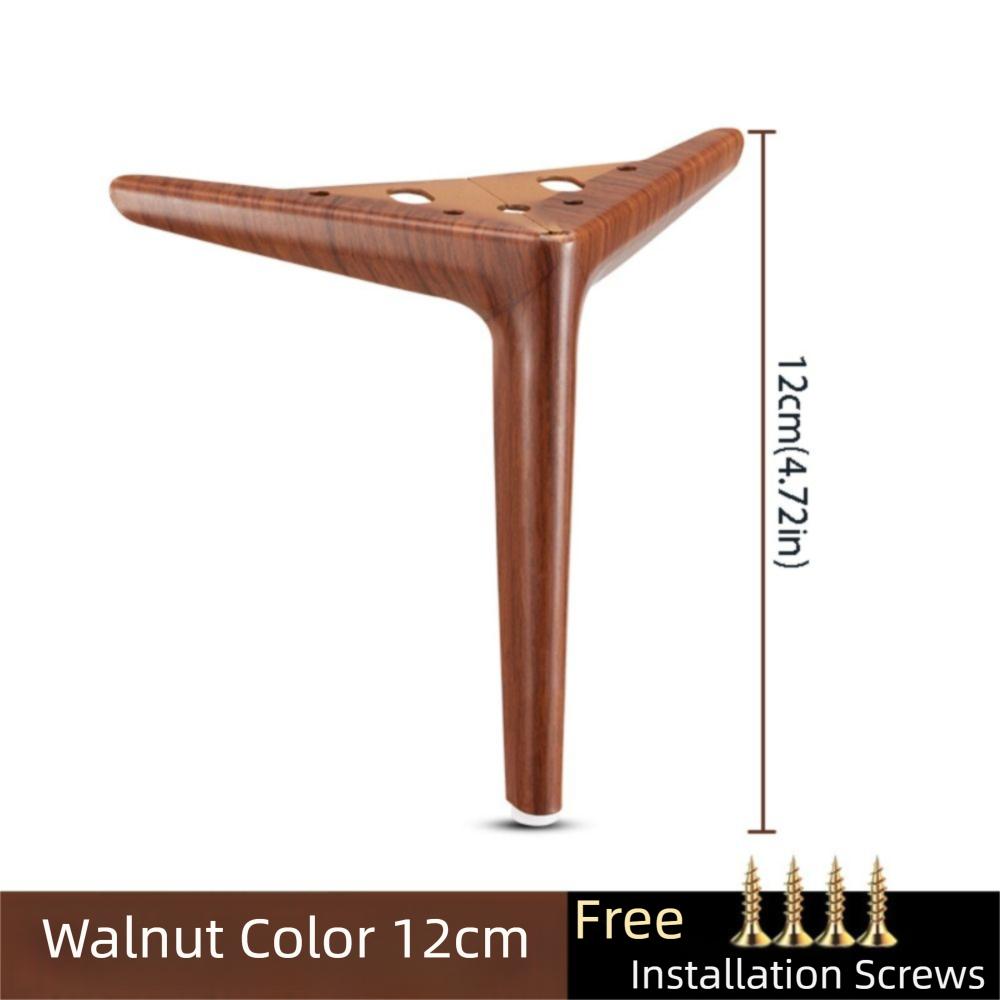 Thickened Sofa Feet Walnut Color Furniture Feet Foot Bedside Legs  Tea Table
