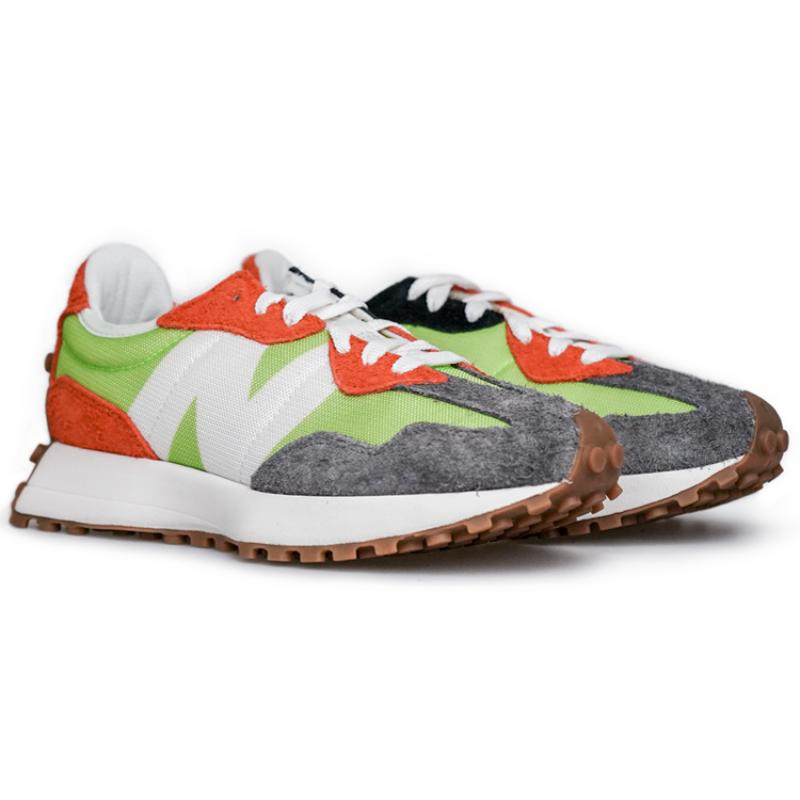 New Balance 327 Лаймово-зеленые Красные Серые Кроссовки MS327SFA