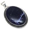Pendant Sodalite Gemstone Handmade Gift For Her Silver Jewelry 2.25"