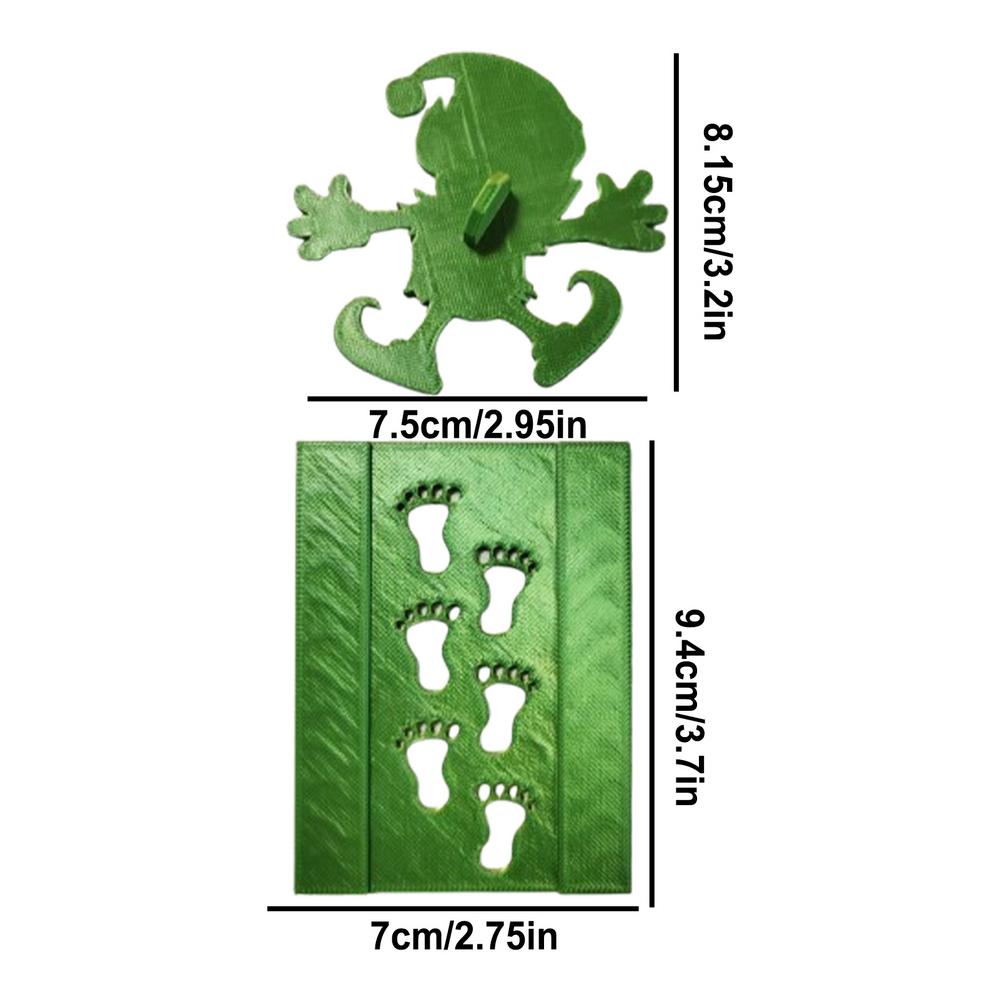 Рождественский трафарет для стопы 3D Рождественский трафарет Многоразовые шаблоны отпечатков стоп Маленькие праздничные трафареты Паста для рисования снегом Рождество
