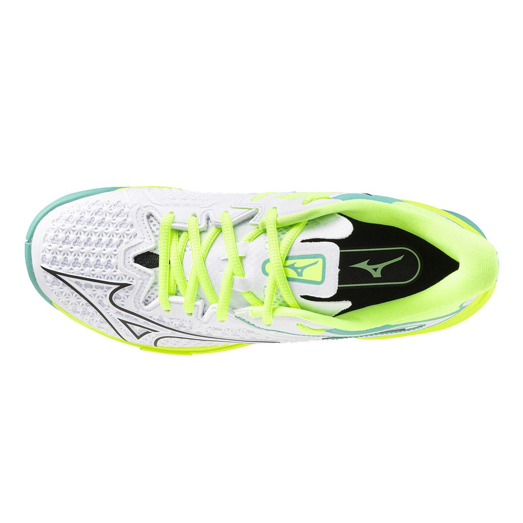 Mizuno Wave Exceed Tour 6 Flexible Comfortable Shock Absorption Slip Resistant Durable Tennis Shoes Unisex Sneakers Fluorescent-Green 61GA247145