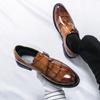 Мужские монки-лоферы, туфли для свадебной вечеринки, повседневные, формальные, деловые, кожаные, выпускные туфли, большие размеры