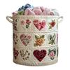 Large Capacity Quilted Laundry Basket Folding Sundries Storage Basket Toys Organizers  Bathroom