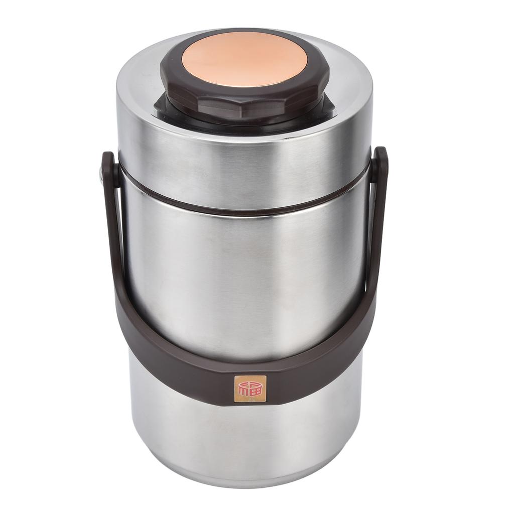 304 нержавеющая сталь 2.3л большой емкости вакуумная изоляция ланч-бокс Бенто 3 слоя пищевой контейнер