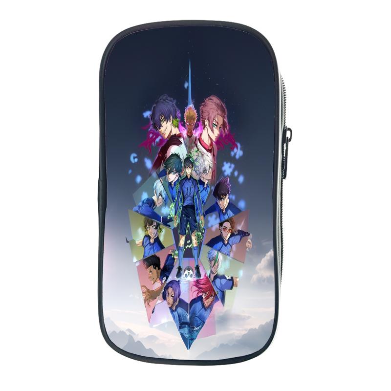 Blue Lock Isagi Yoichi Сумки для хранения Мультфильм Аниме Nagi Seishiro Ручки Сумки для студентов Пенал Кошельки для монет Подарки на день рождения для друзей