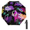 1 шт. Автоматический зонт с надежной ветроустойчивостью и слоем, блокирующим УФ-излучение, для использования на открытом воздухе в стиле, вдохновленном граффити
