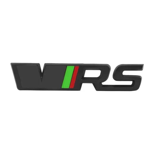 AFQ3 3D Металлический Логотип Значок VRS Багажник Автомобиля Передняя Решетка Эмблема Для Skoda Fabia 1 MK1 Octavia 2 3 4 A7 A5 Superb RS VRS Наклейка Аксессуары
