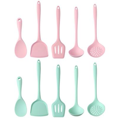 1 шт. розовая силиконовая кухонная утварь, термостойкий инструмент для приготовления пищи, лопатка, ложка, тернер, ситечко, кухонная утварь, наборы для приготовления пищи