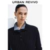 UR 2025 Autumn Colorblock Button-Knit Sweater