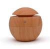 Portable Mini Wood-Grain Spherical Desktop Air Humidifier Purifier Aromatherapy Machine for Home Large Capacity