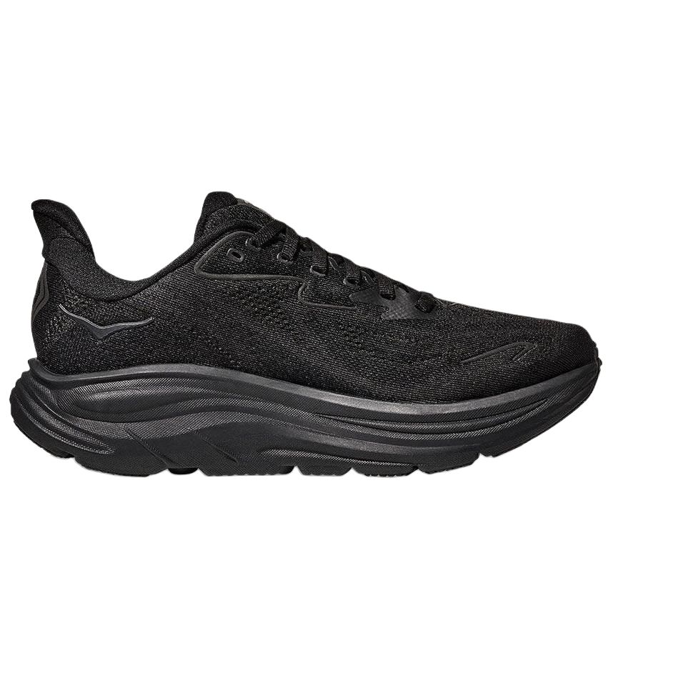 HOKA Clifton 10 Широкие Тройной Черный Женские Кроссовки 1162050-BBLC