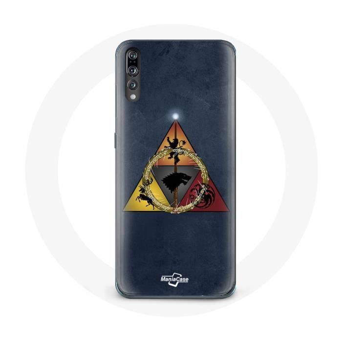 Coque - Game of Thrones - Huawei P20 - Souple - Triangle Logo Baratheon Lannister Stark - Protection