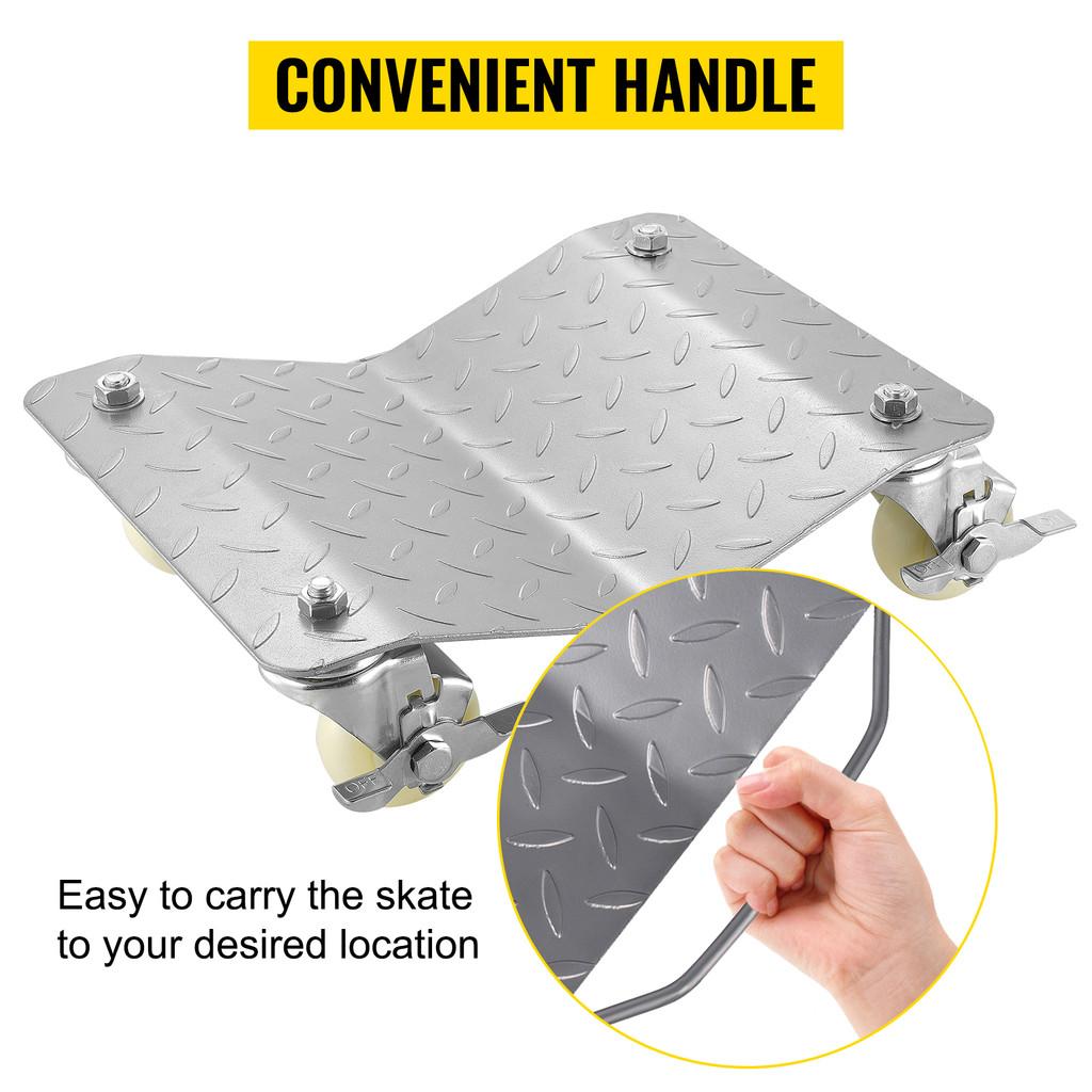 2 шт. тележки для колес автомобиля, грузоподъемность 1100 фунтов, помощник по парковке, скейтборд для перемещения шин автомобиля