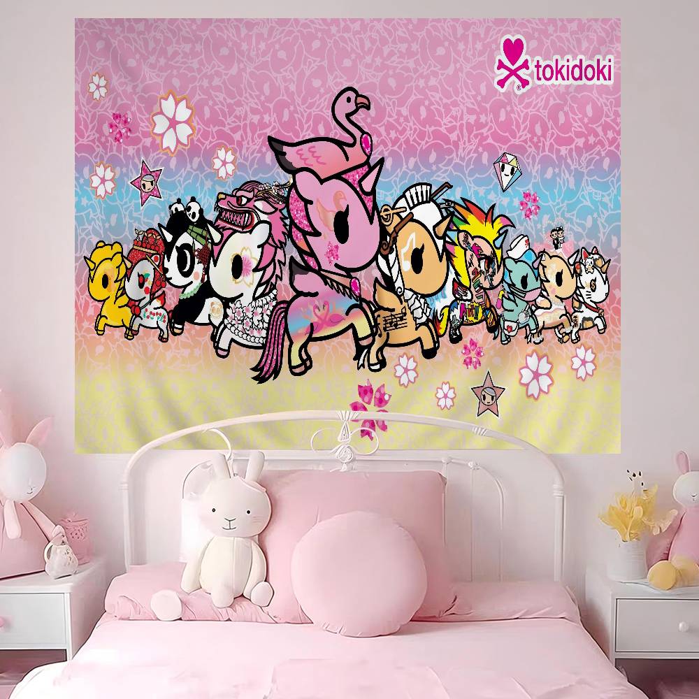 Известный Бренд Кавайи T-Tokidoki Хиппи Настенные Гобелены Для Гостиной Дома Комнаты в Общежитии Декор Искусство Домашний Декор