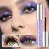 Sparkling Mascara Waterproof Smudge-Proof Eye Black with 3 Glitter Effects for Long-Lasting, Volumizing Lashes Glitter Mascara