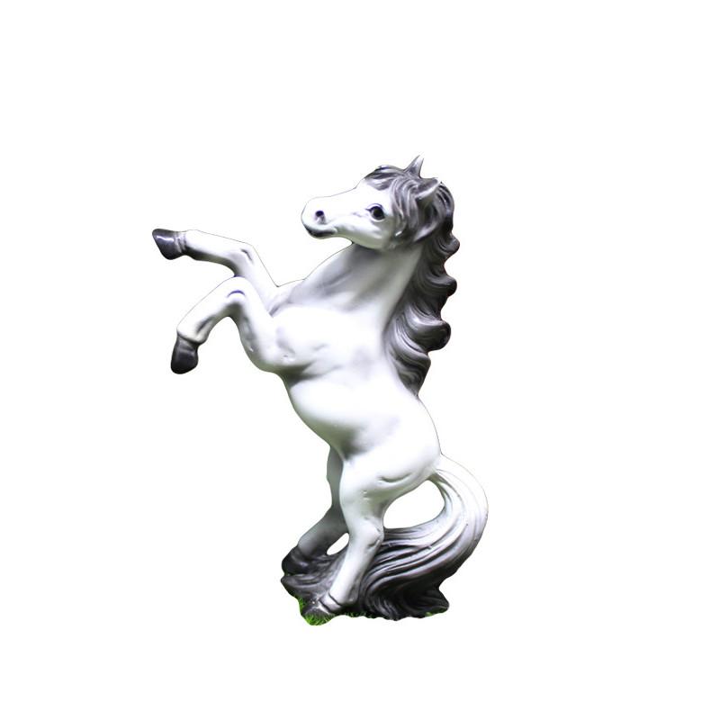 Resin Horse Simulated Model Decor Tabletop Figurine Micro Landscape Decoration