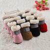 4Pcs Warm Non-slip Pet Dog Shoes Thick Winter Pet Footwear Waterproof Pet Foot Cover Dog