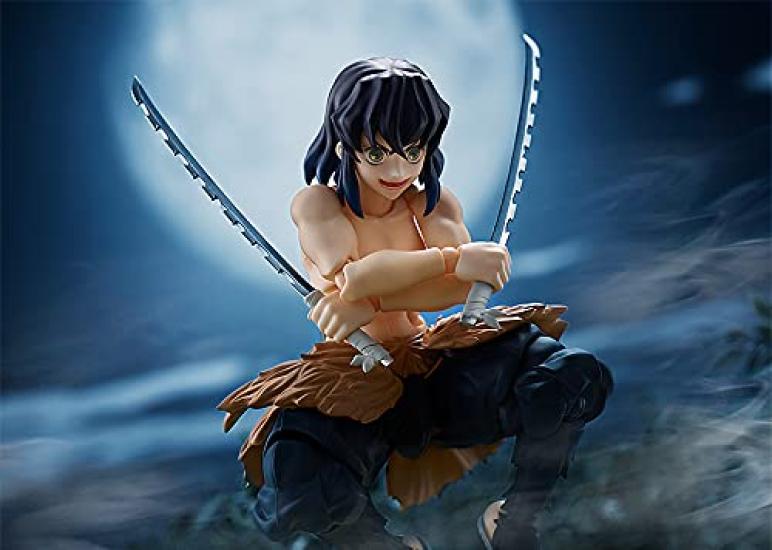 Figma Demon Kimetsu No Yaiba Inosuke Kuhira DX Edition Painted Movable Figure Slayer Non-scale ABS&PVC
