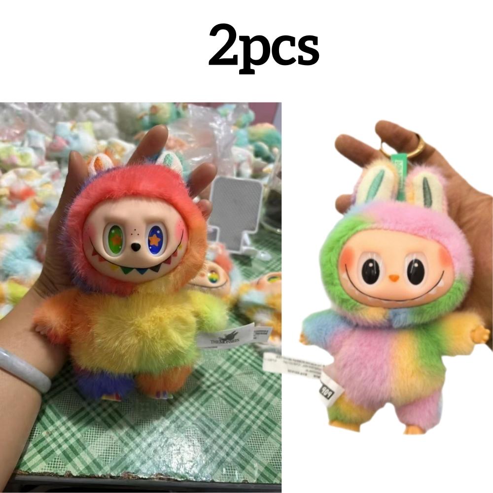 2025 4.0 New Cute LABU Monster Plush Keychain Blind Box - Random Kawaii Vinyl Animal Pendant for Bag, Backpack, Keys | Surprise Collectible Charm Gift