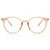 Full Rim Oval Transparent Peach Pink Clydel G30039 C24 Fashion Unisex Eyeglasses