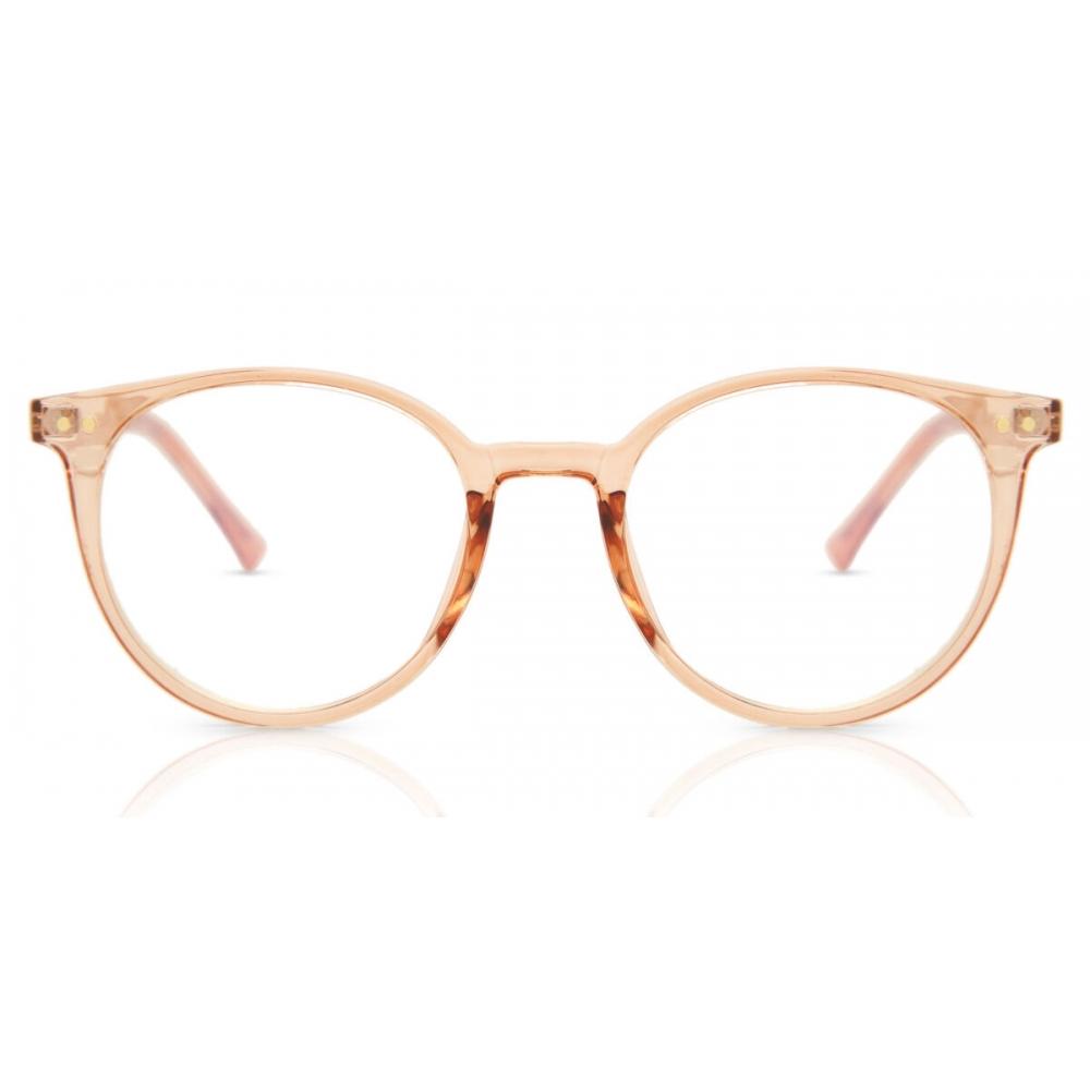 Full Rim Oval Transparent Peach Pink Smartbuy Collection Clydel G30039 C24 Fashion Unisex Eyeglasses
