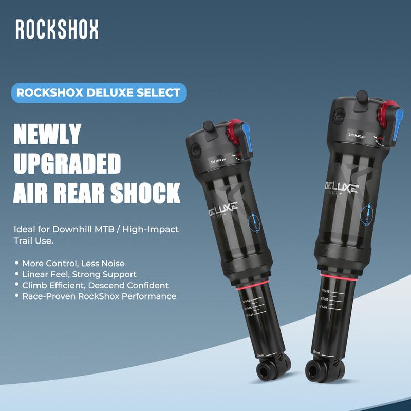 Задний амортизатор Rockshox Deluxe Select+ для велосипеда 205x65 мм DebonAir 350PSI MTB Downhill Воздушный амортизатор 12.7 мм Ушко Отскок Сжатие