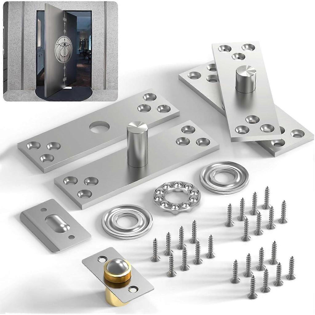 2025 Latest Model Door Hinges,Hidden Door Hardware Stainless Steel,360 Degree
